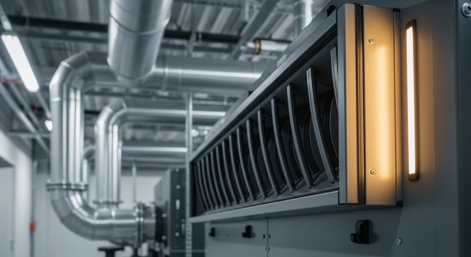Commercial HVAC rooftop equipment — the kind of air-handler and damper application SB5 blade seals and panel gaskets are specified into